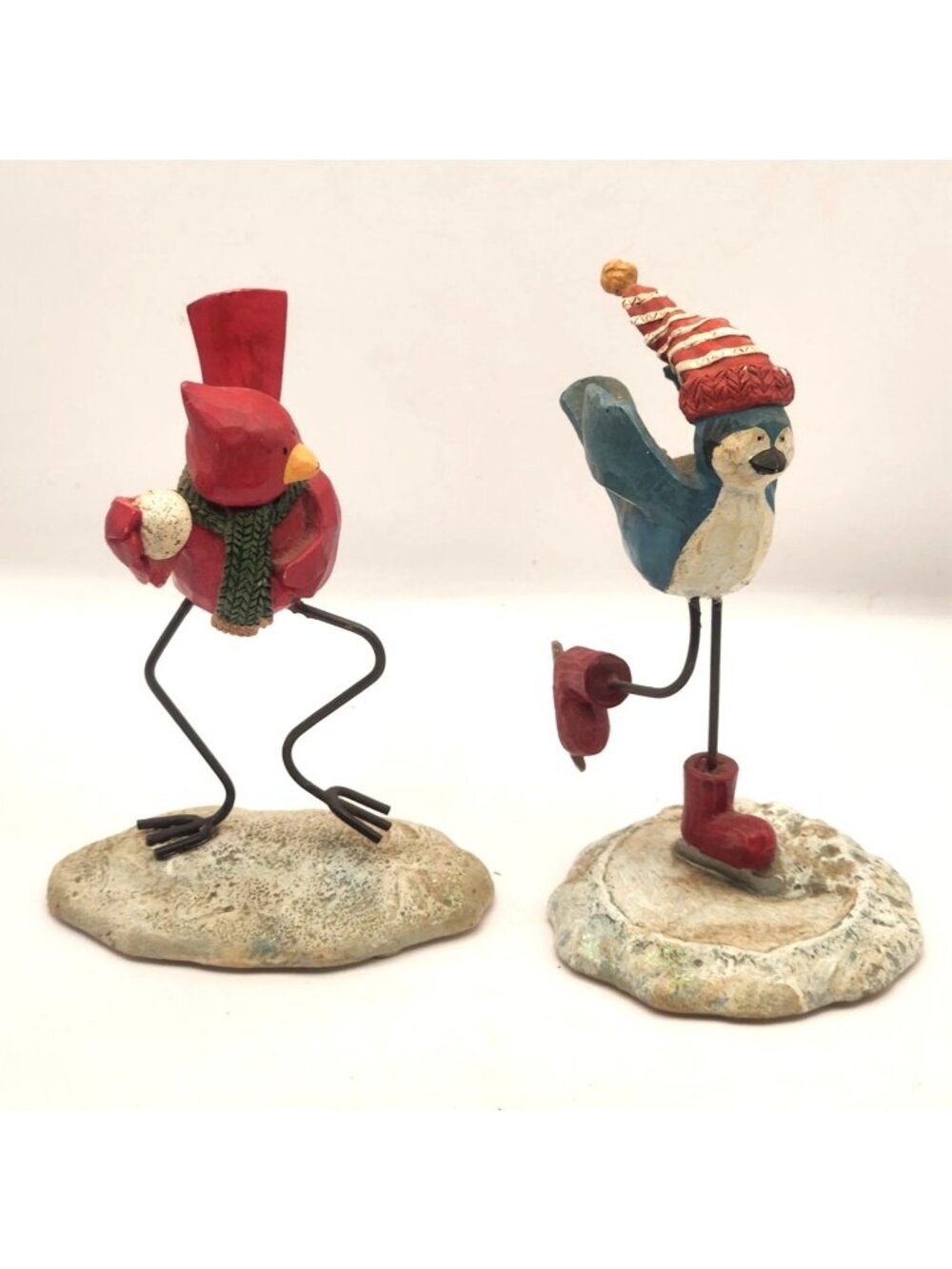 2 Russ "Merrily We Tweet Along" Figurines